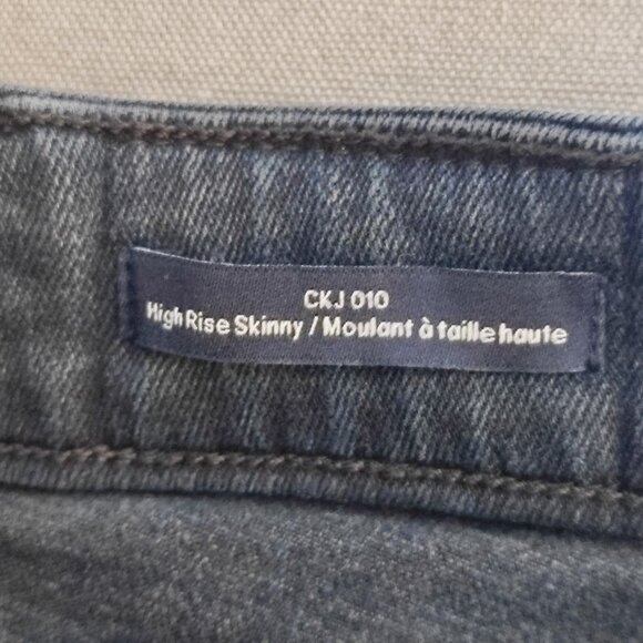 Calvin Klein Jeans women's sz W27/L32 (26x30)indigo blue colour high rise skinny - Picture 7 of 13